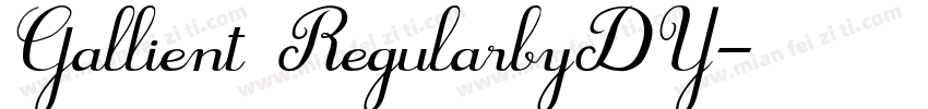Gallient RegularbyDY字体转换